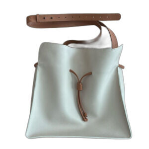 Von Holzhausen Vegan Leather Medium Shopper Tote Handbag Two Tone